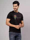 Your place or mine - Sukhiaatma Unisex Graphic Printed Black T-shirt