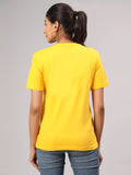 Badass - Sukhiaatma Unisex Graphic Printed Yellow T-shirt