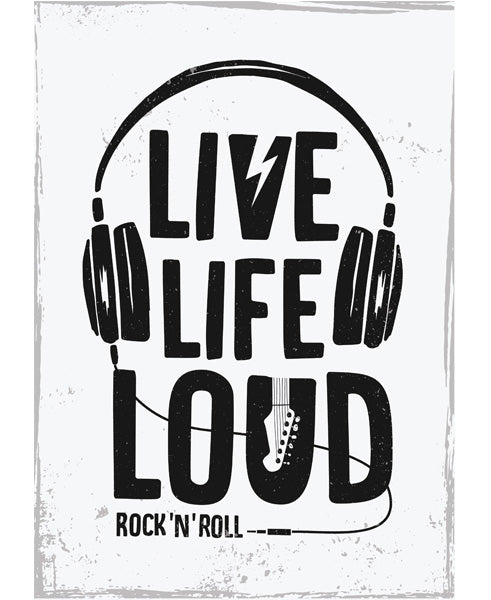 Live Life Loud – Sukhiaatma Designer Poster