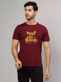 Still waiting  - Sukhiaatma Unisex Graphic Printed Marron T-shirt Maroon