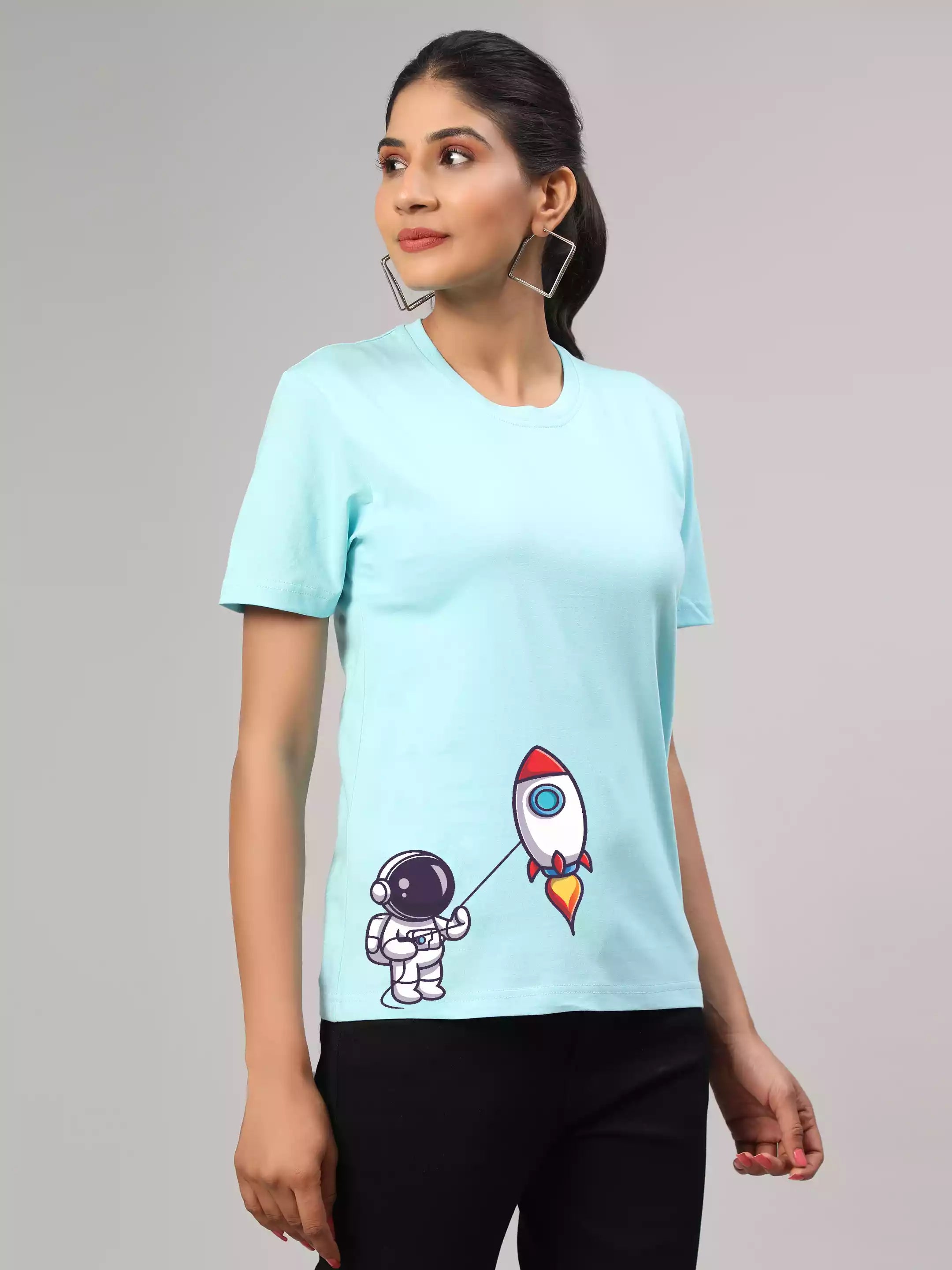 Astro Rocket - Sukhiaatma Unisex Graphic Printed T-shirt