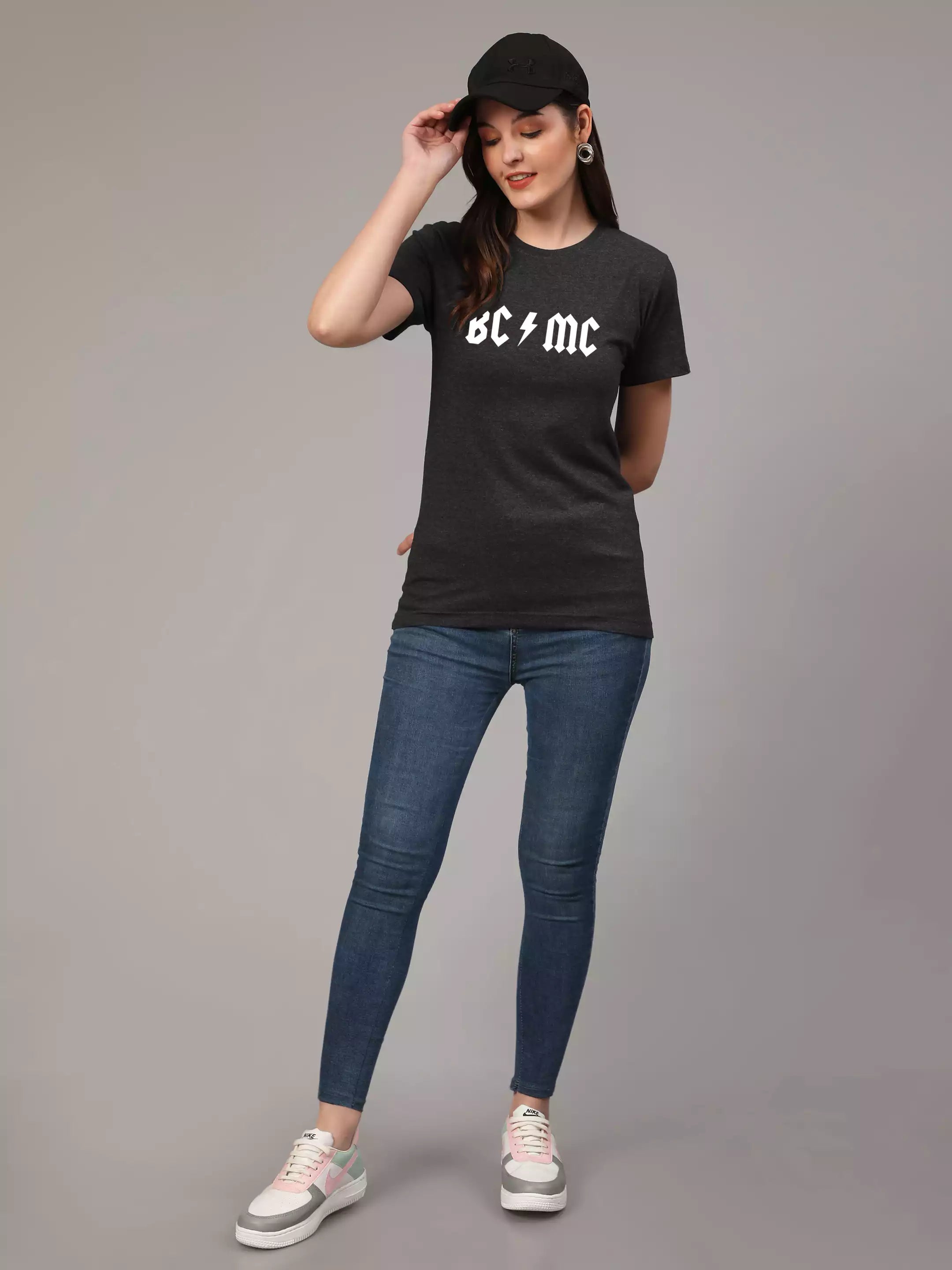 BC MC  - Sukhiaatma Unisex Graphic Printed BLACK T-shirt