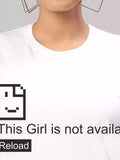 Girl not Available - Sukhiaatma Unisex Graphic Printed  White T-shirt
