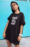 Good Vibes only - Sukhiaatma Designer T-shirt Dress