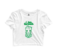 I Am Cute  - Sukhiaatma Unisex Graphic Printed White Crop Top