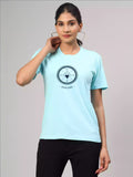 NEWS - Sukhiaatma Unisex Graphic Printed Aqua Blue T-shirt