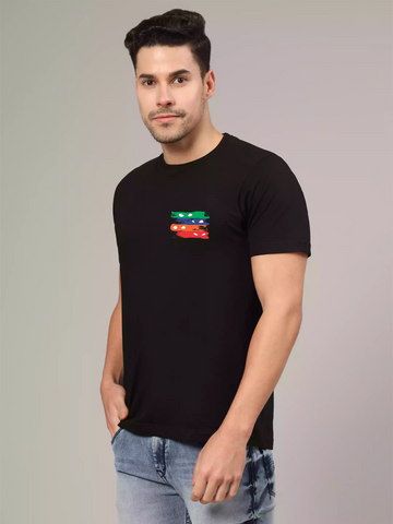 Ninja Flag - Sukhiaatma Unisex Graphic Printed Black T-shirt