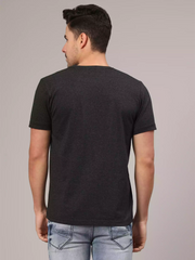 Pacman - Sukhiaatma Unisex Graphic Printed Charcoal Grey T-shirt