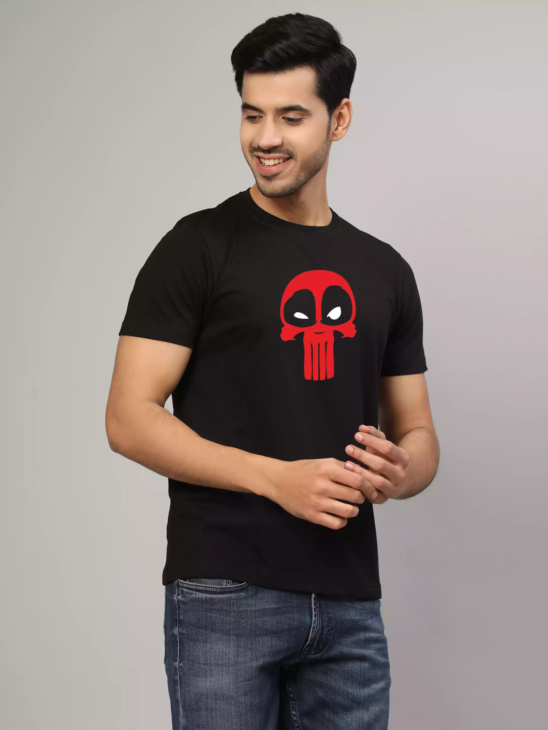 Punishpool - Sukhiaatma Unisex Graphic Printed Black  T-shirt