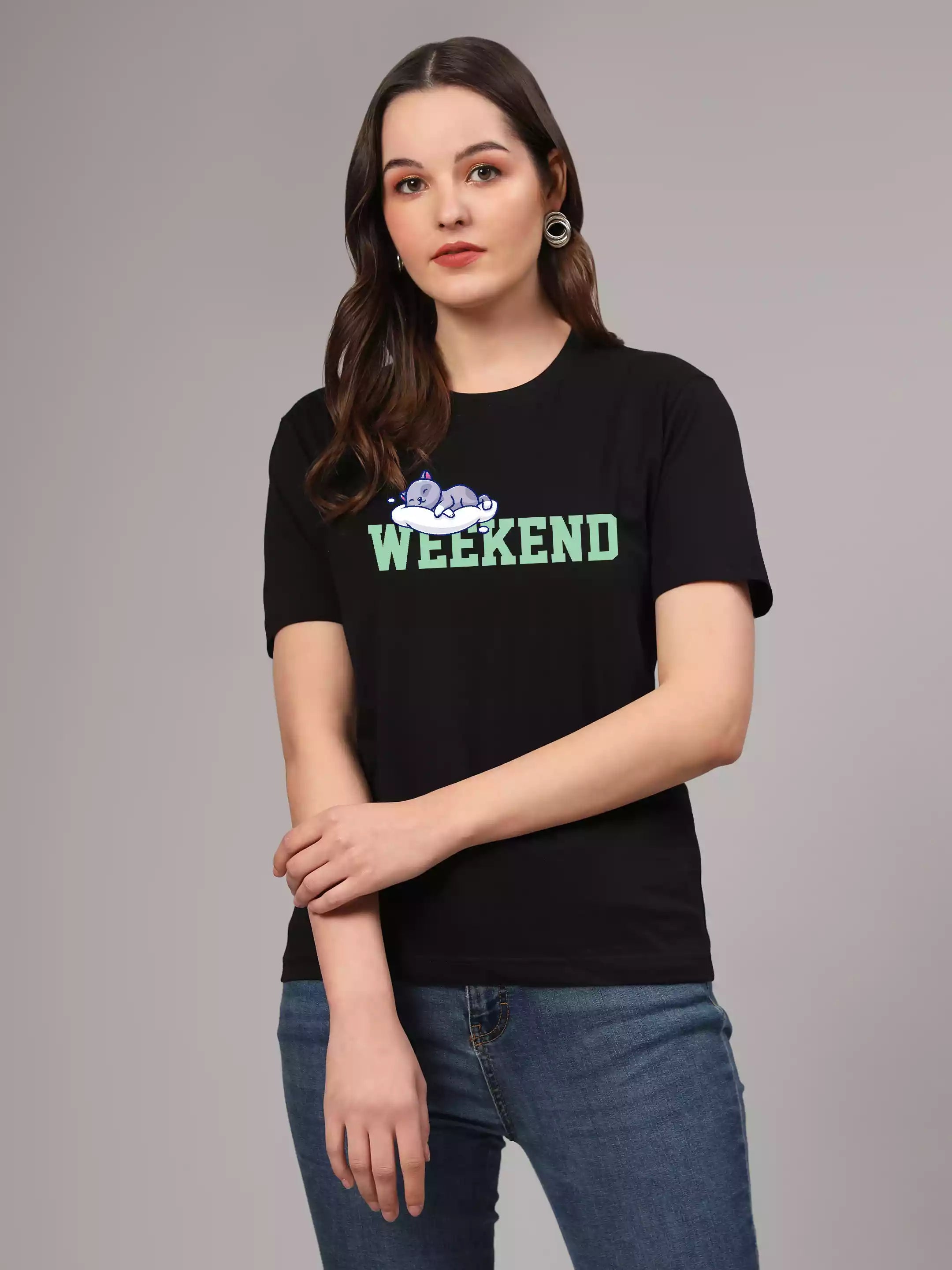 Weekend - Sukhiaatma Unisex Graphic Printed T-shirt
