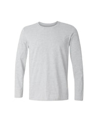 Grey Melange - Sukhiaatma Unisex Basic Full Sleeves T-shirt